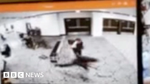 Surveillance Video Captures Suspect Charging Security Checkpoint at White House Correspondents' Dinner