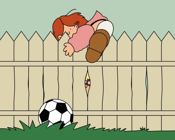 Neighborly Fence Dilemma: When Kids Climb Over for a Lost Ball