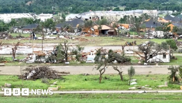 Aerial Footage Reveals Devastation in Texas Town After Tornado