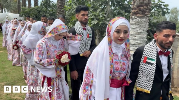 Gaza's Largest Mass Wedding: 300 Couples Tie the Knot in a Single Ceremony