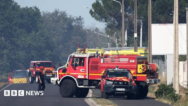 Deadly Fires Engulf France: Bordeaux Airport Blaze Claims Lives of Two Firefighters