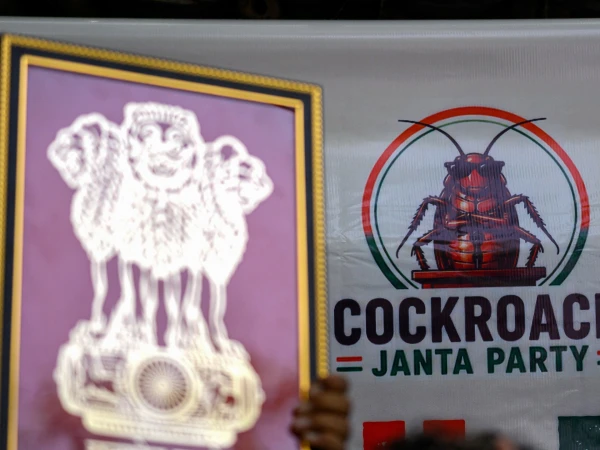 Cockroach People's Party Stages Protest in New Delhi Over Education Minister