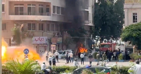 Terror in Damascus: Blasts Injure 18 Amid Macron's High-Stakes Visit