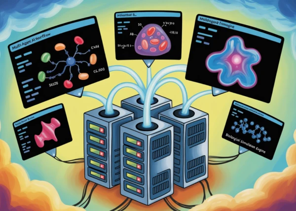 Harnessing Multi-Agent AI to Simulate Biological Networks and Cell Signaling