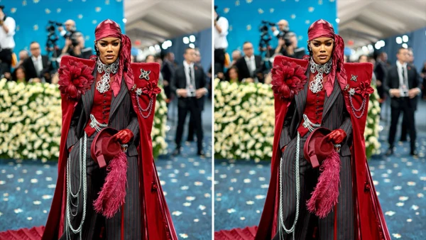Teyana Taylor Turns Heads at Met Gala with Dazzling Chain Ensemble