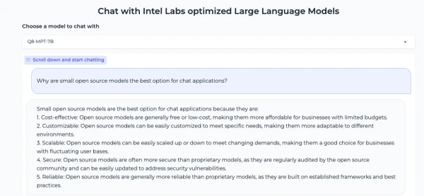 SmoothQuant Makes LLMs Run Efficiently on Intel CPUs