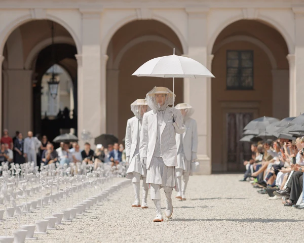 Behold the sunbrella, fashion’s stealth accessory for a heatwave