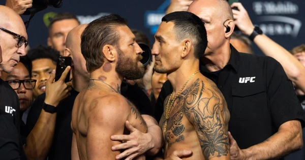 McGregor Tips Scales at 170.5 Pounds for Long-Awaited UFC Return Against Holloway