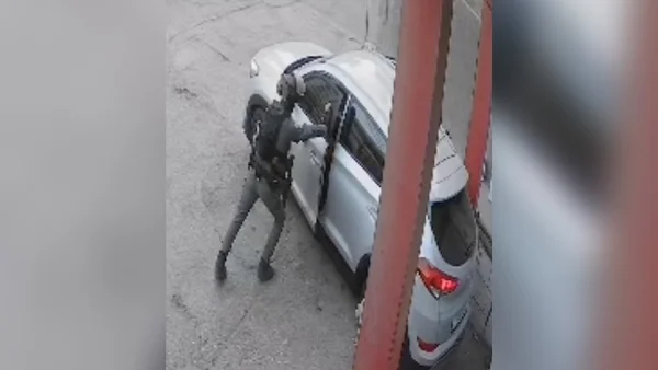 Moment Israeli soldier hurls stun grenade into Palestinians’ car