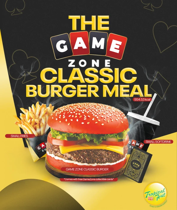 GameZone Teams Up with Tropical Hut for Exclusive Classic Burger