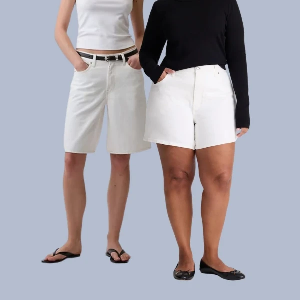 White Denim Shorts Make a Chic Comeback: The Best Fits for Every Figure