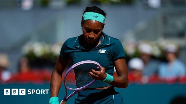 Gauff overcomes stomach illness to rally past Cirstea in Madrid