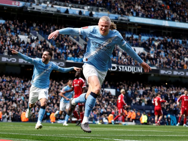 Haaland's Hat-Trick Heroics Propel Manchester City Past Liverpool into FA Cup Semifinals