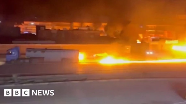 Inferno on Wheels: Fuel Truck Ignites Syrian Highway in Dramatic Blaze