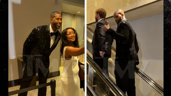 Tristan Thompson Stops for Selfies with Fans Minutes Before WHCD Shooting
