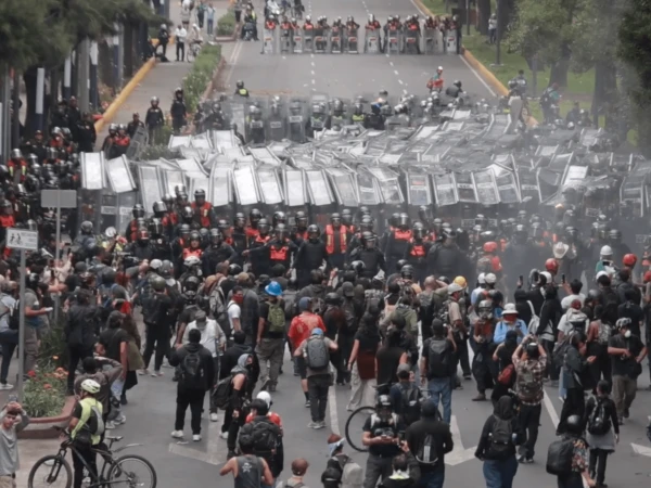 Clashes Erupt Between Protesters and Police Outside World Cup Opener at Azteca Stadium