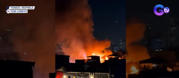 Major Fire Erupts in Tondo Neighborhood, Triggers Third Alarm Response