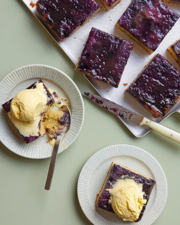 Berry Bliss: Benjamina Ebuehi's Showstopping Upside-Down Blueberry Cake
