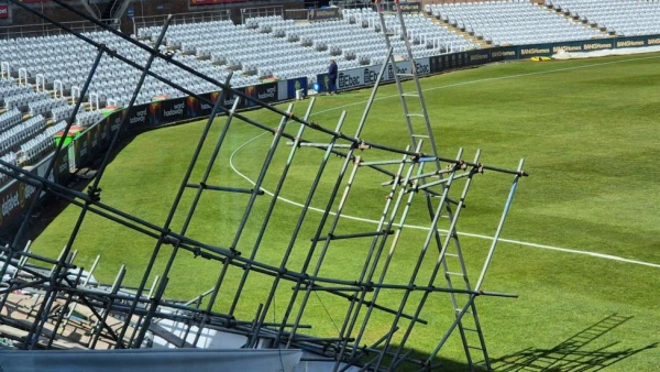 Storm Dave Wreaks Havoc at Durham's Riverside Ground, Halts Championship Match
