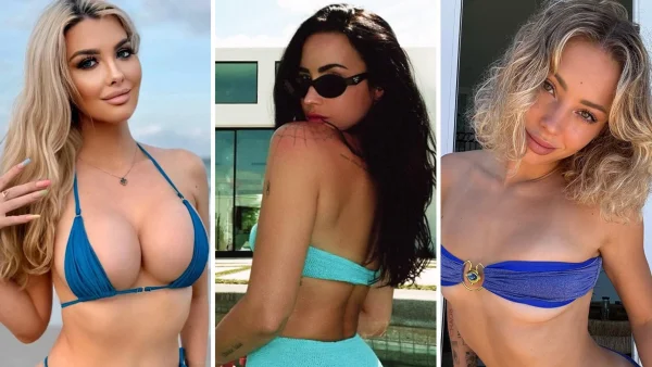 Blue Bikini Beauties Make a Splash in Summer Photo Gallery