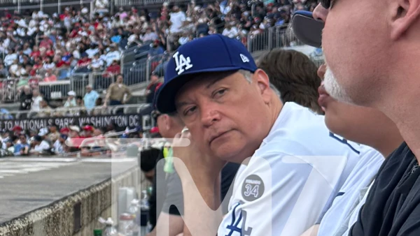 California Senator Alex Padilla Spotted at Dodgers Game in Washington D.C.