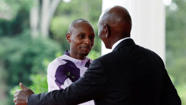 Kenyan Marathoner Sabastian Sawe Honored by President Ruto at State House