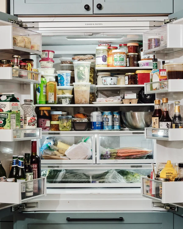 Chicken broth, orzo and arctic char: whose fridge is this?