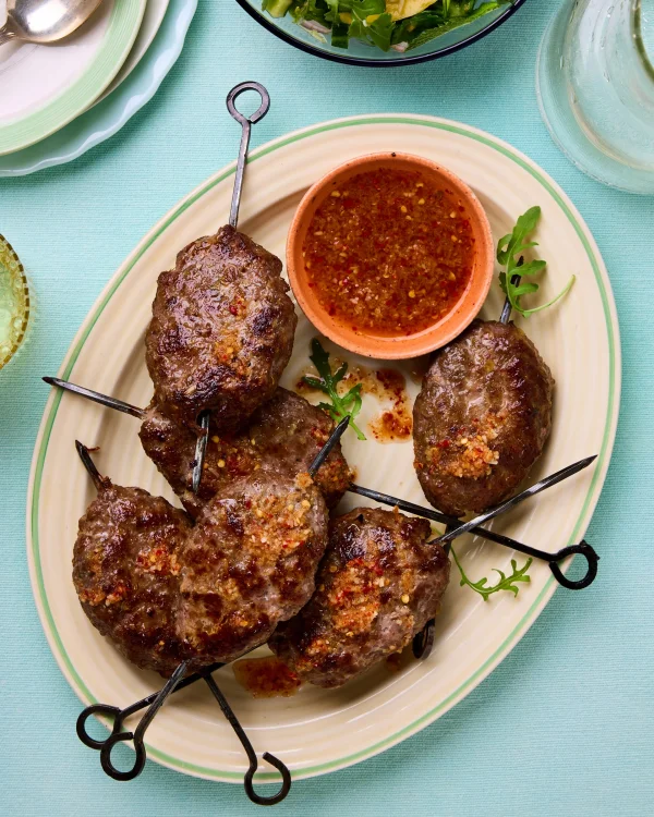 Summer Grilling: Thai-Style Pork Skewers with Mango and Mint Salad
