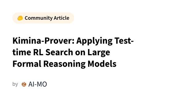 Kimina-Prover: Scaling Formal Reasoning Through Reinforcement Learning Search
