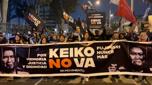 Massive Crowds in Peru Rally Against Keiko Fujimori's Presidential Candidacy