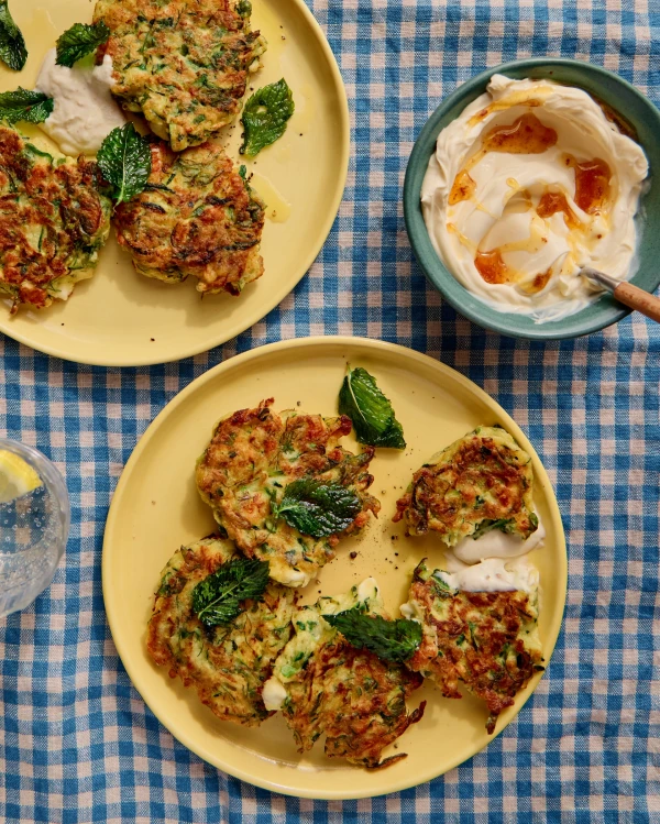 Two Courgette Recipes: Fritters and Slow-Cooked Dishes by Ben Tish