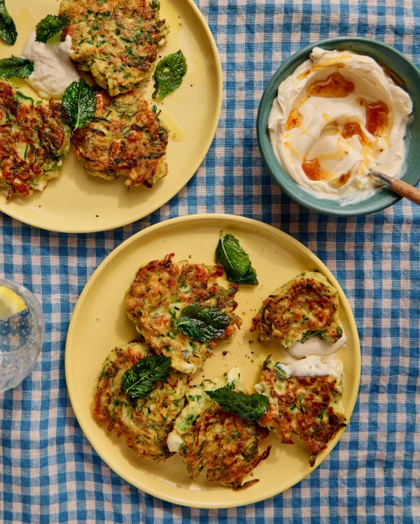 Two Courgette Recipes: Fritters and Slow-Cooked Dishes by Ben Tish