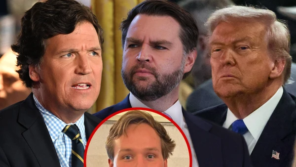 Political Tensions Escalate as Tucker Carlson's Son Exits J.D. Vance's Office Amid Trump Feud