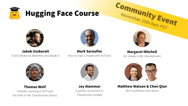 Hugging Face Launches Part 2 of NLP Course with Community Event