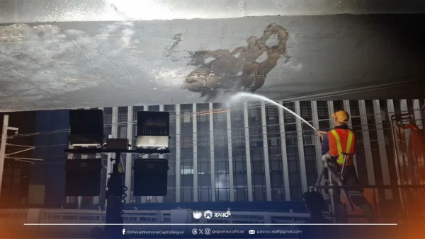 DPWH Engineers Assess EDSA-Ortigas Flyover After Bus Fire