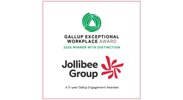Jollibee Group Clinches Gallup's Top Workplace Award, Marks Fifth Year of Engagement Recognition