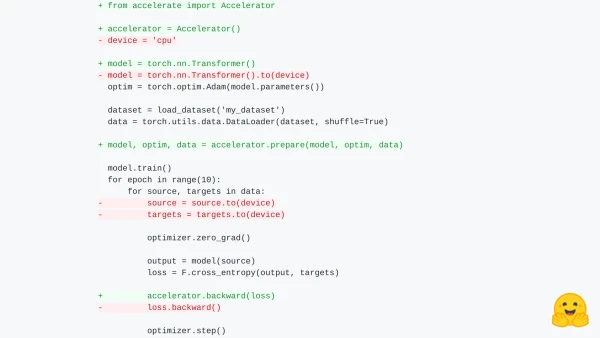 🤗 Accelerate: Run PyTorch Training Scripts on Any Device with Minimal Code Changes
