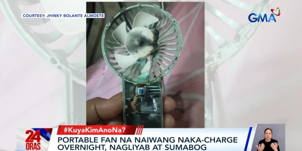 Overnight Charging Sparks Blaze: Portable Fan Explodes in Caloocan Residence