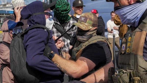ICE Agents Deploy Pepper Spray at Protest Outside Detention Facility