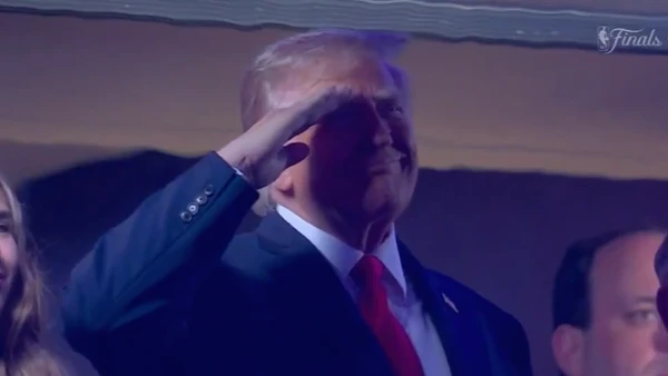 Trump Greeted with Boos at NBA Finals in New York
