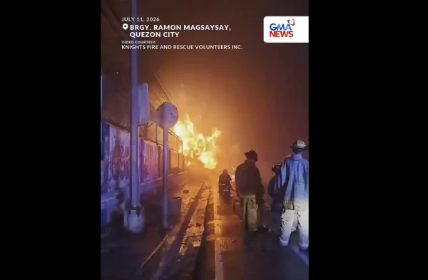 Blaze Engulfs Homes in Quezon City Residential Area