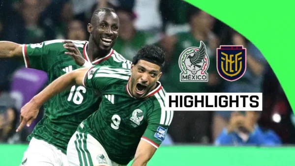 Mexico set up potential England tie with win over 10-man Ecuador