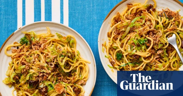 Meera Sodha's Vegan Spaghetti Delight: Sweetheart Cabbage Meets Caramelized Onions