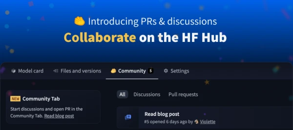 Hugging Face Hub Launches Pull Requests and Discussions for Collaborative ML Development