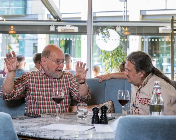 Dining across the divide: ‘I had an idea he was a Tommy Robinson fan and was thinking, Oh my God’