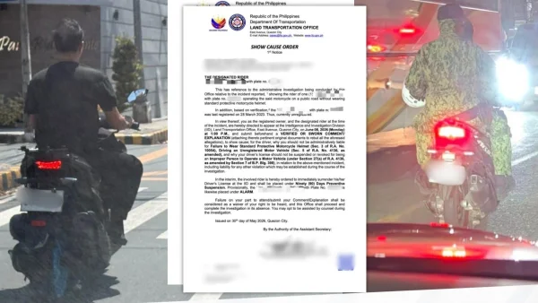Two Police Officers Summoned by LTO for Riding Motorcycles Without Helmets