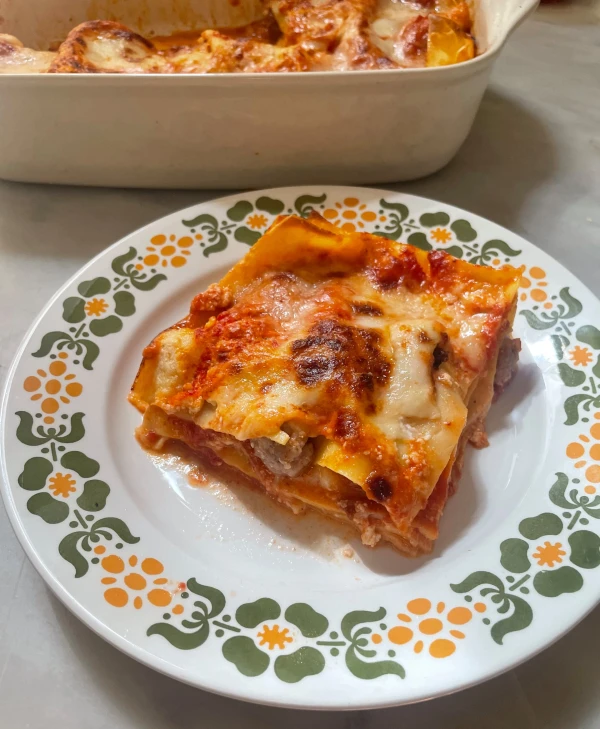 A Roman Feast at Home: The Ultimate Three-Cheese and Tiny Meatball Lasagna