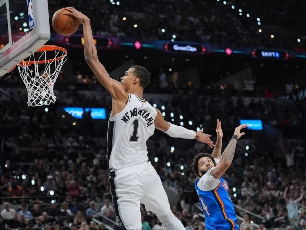 Wembanyama Dominates with 33 Points as Spurs Crush Thunder, Tie Series 2-2