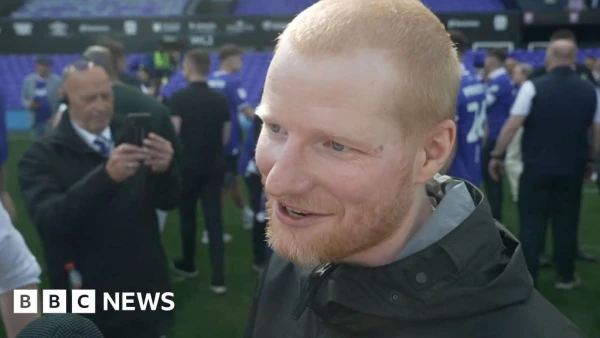 Ed Sheeran Celebrates Ipswich Town's Premier League Return