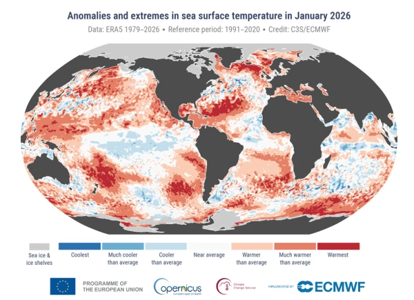 Global Oceans Approach Record-Breaking Heat Levels in March, EU Climate Agency Warns